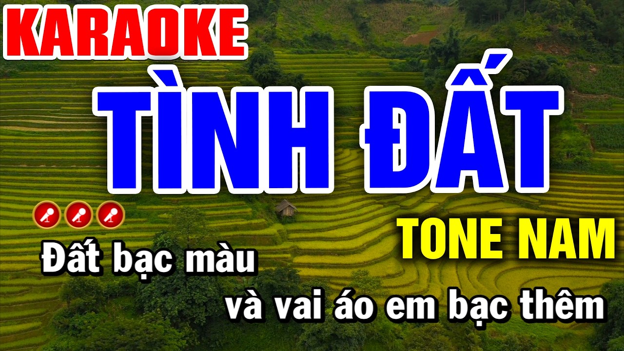 TÌNH ĐẤT Karaoke Tone Nam | Tình Trần Karaoke
