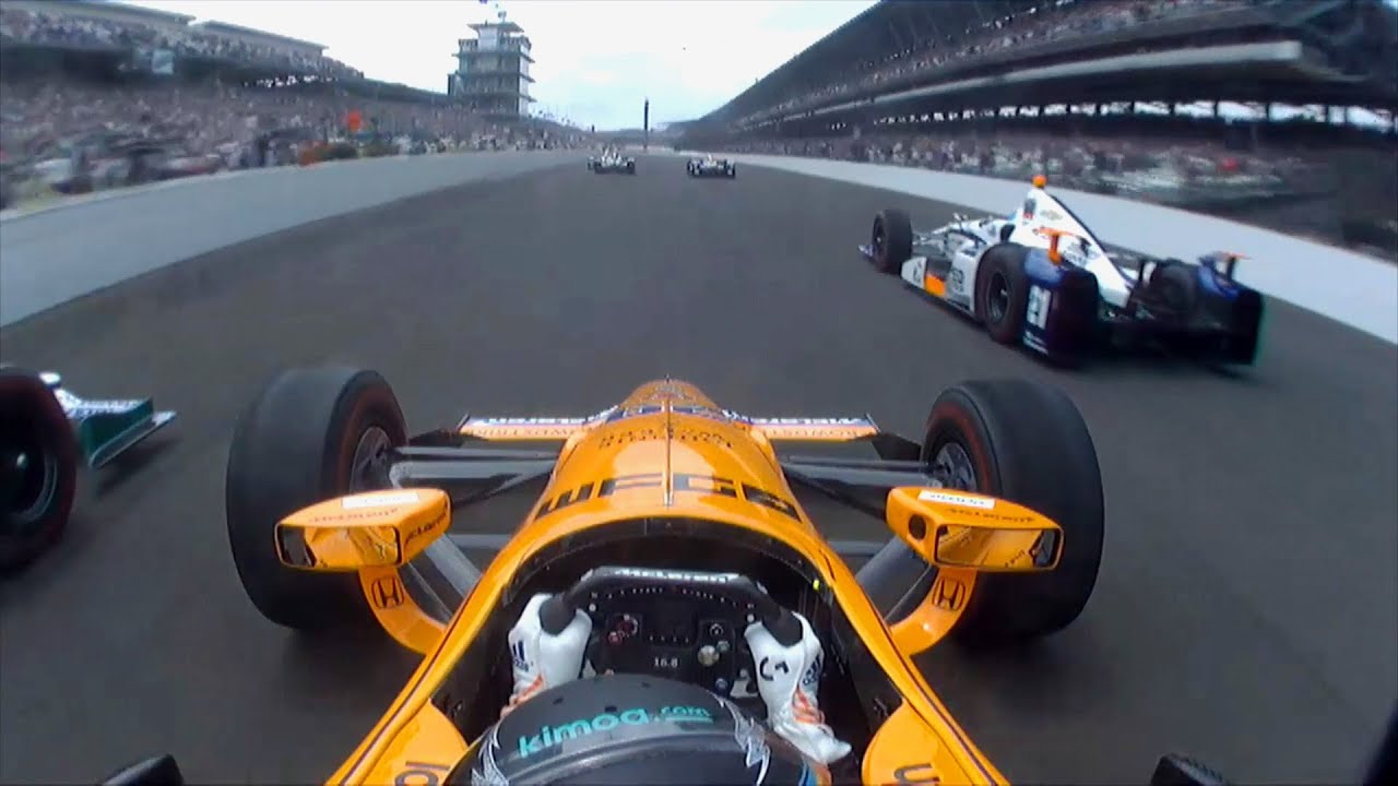 On Board Fernando Alonso 17 Indianapolis 500 Starting Laps Youtube