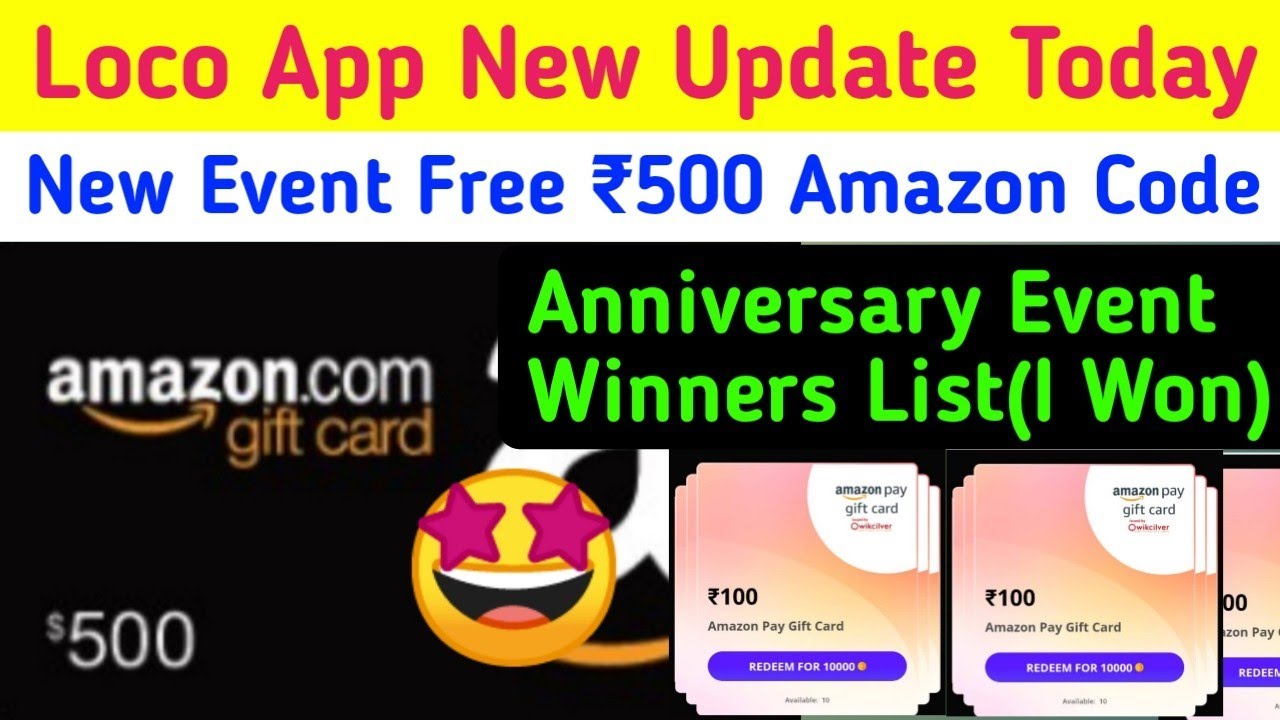 Loco App New Giveaway Event😍सबको मिलेगा फ्री ₹1000 Amazon Code