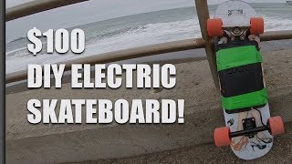 Hey guys, last week i converted my regular old skateboard into a diy
electric by putting together around $100 of parts bought on alie...