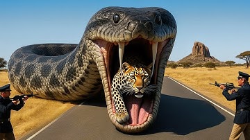 Brave Heroes Save Mother Mountain Lion from Giant Python’s Terrifying Attack 🐍