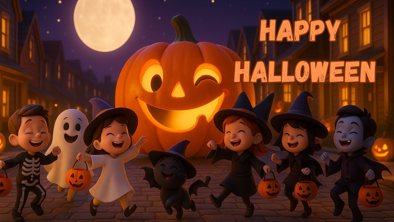Happy Halloween Song for Kids | Spooky Fun Trick or Treat Dance | Fun ...