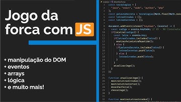 Jogo da Forca - HTML, CSS e JS Puro!