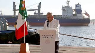Supervisión de obras de ampliación del puerto de Coatzacoalcos, Veracruz | Gobierno de México