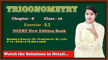 Trigonometry | Chapter 8 Ex 8.2 Q - 3 | NCERT New Edition | Maths Class 10th | Green board