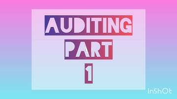 Auditing Part-1 (Audit Technique of Test Checking)