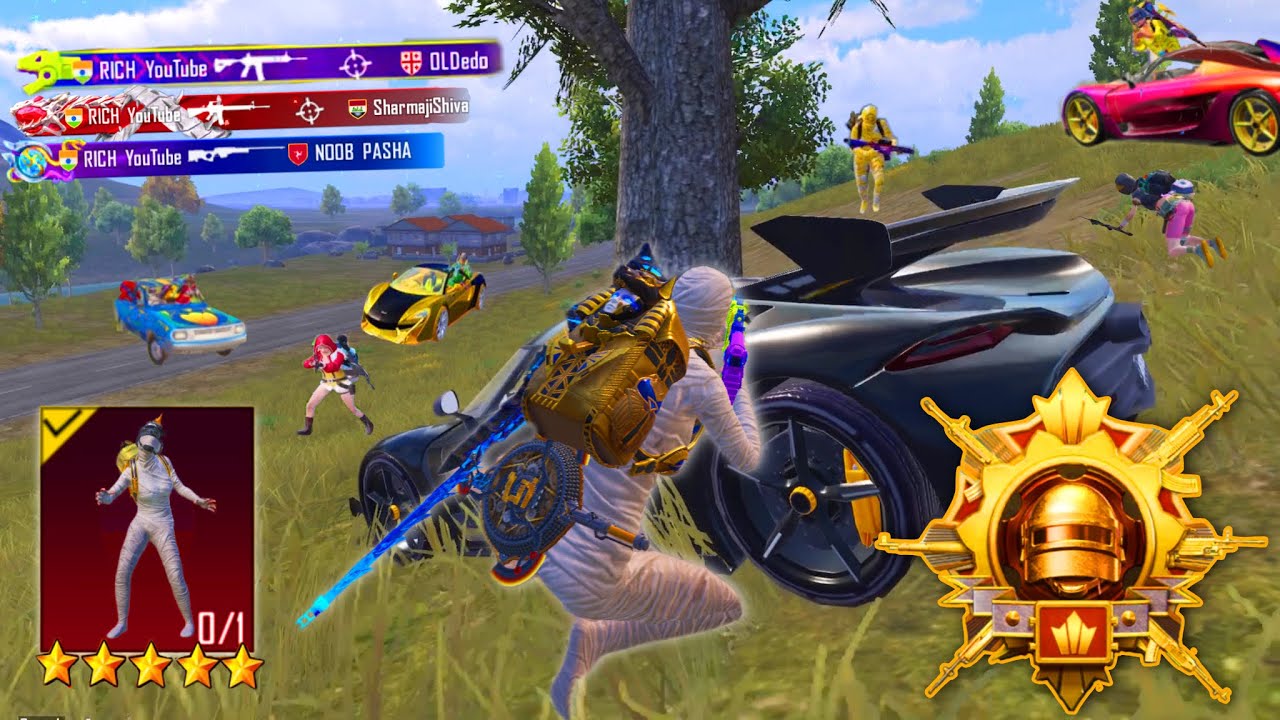 Wow!🔥NEW BEST AGGRESSIVE RUSH GAMEPLAY With MUMMY SET 😍 Pubg mobile