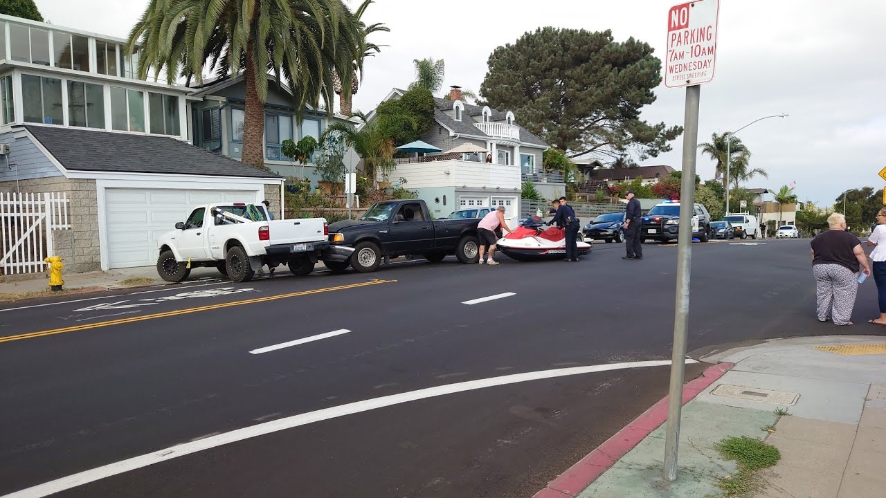 SDPD Helps Land Locked Jet Skier. Ignores The Media. 