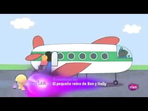 peppa pig en el avión