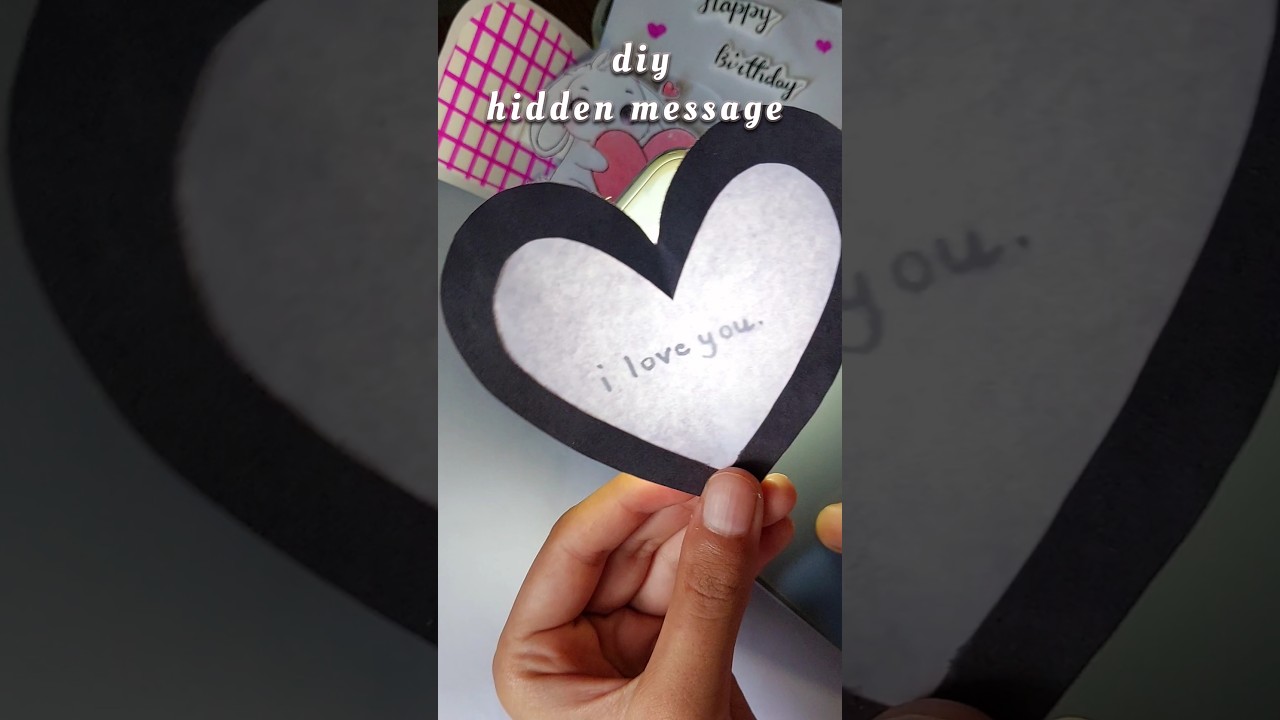 diy hidden message 💌❤️ 
