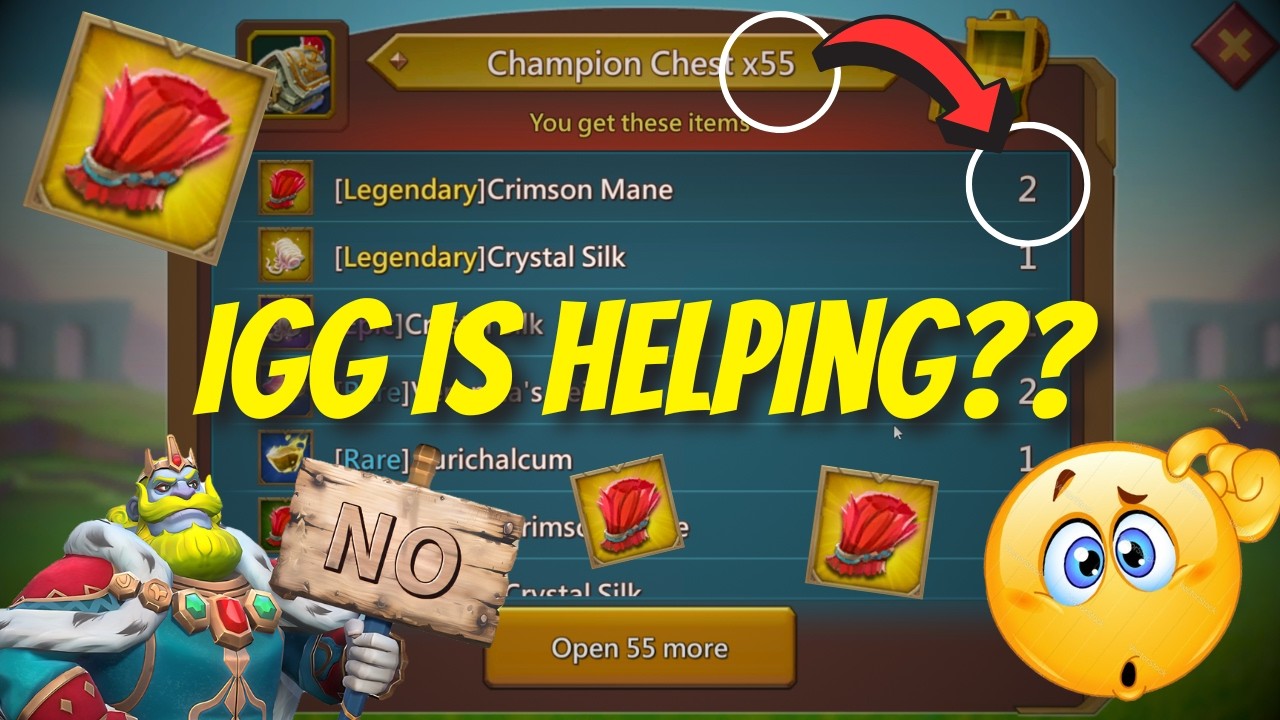 Crazy Crimson Mane Drops!! Is it LUCK or IGG??🤔 Chr0me is BACK!! | Lords Mobile