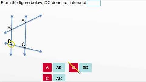 AdaptedMind Math - Parallel, Perpendicular, Intersecting Lines, Question #6
