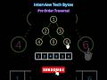 #104 How Pre-Order Tree Traversal Actually Works! 🌲#shorts #ytshorts #interviewtechbytes