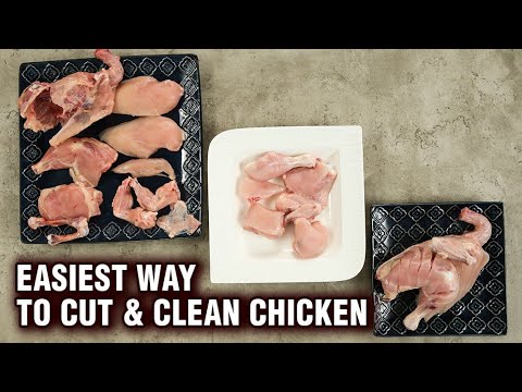 How To Debone A Whole  Chicken   Tips & Tricks To Cut Chicken   Cut & Clean A Chicken -Varun
