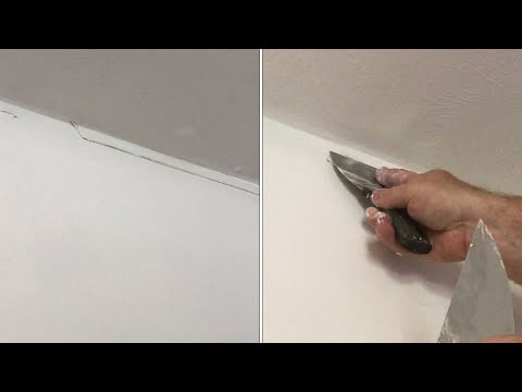 making drywall CRACKS DISAPPEAR (using joint compound “step by step”)