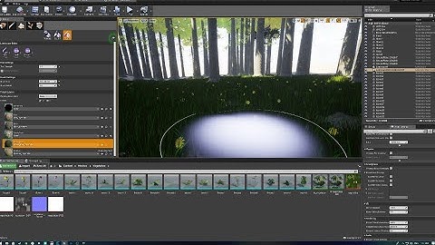 Unreal Engine Cheap Foliage Procedure using landscape material