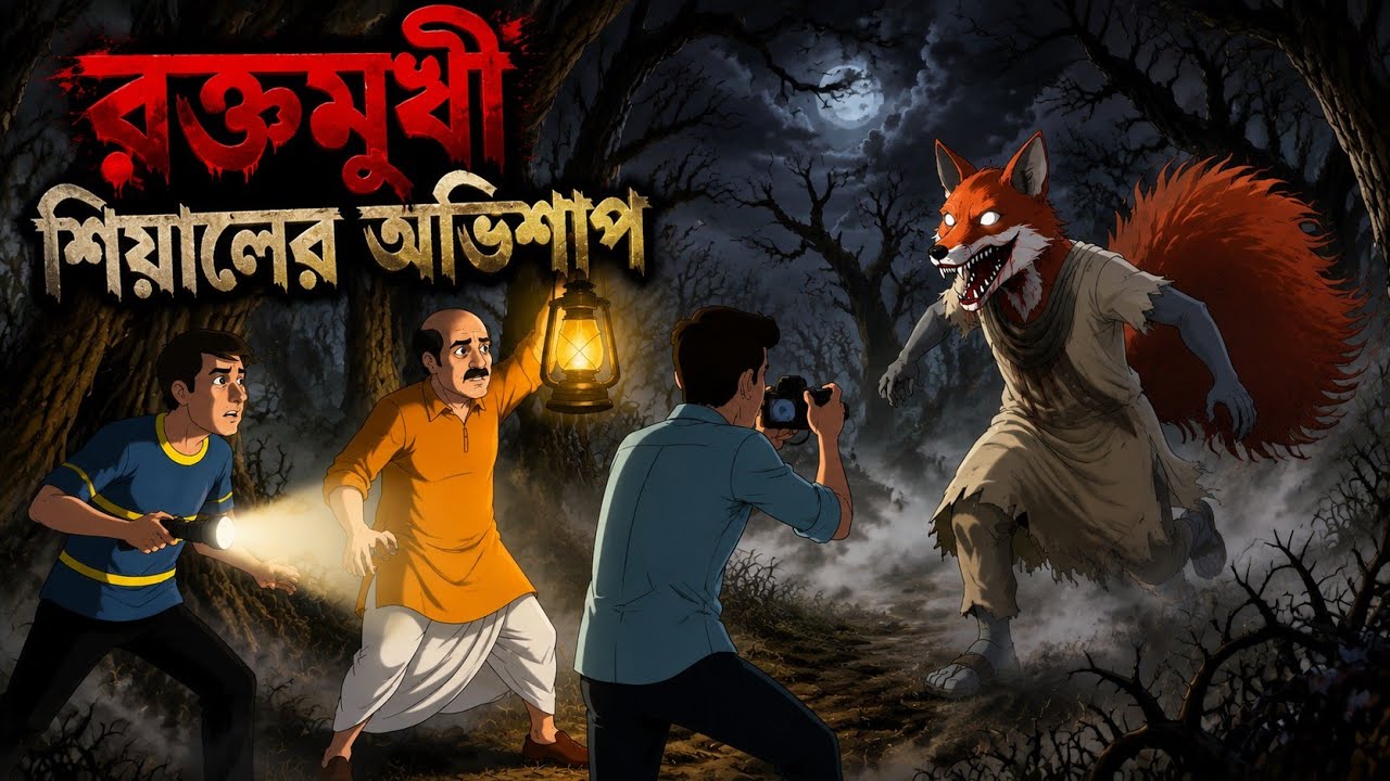 রক্তমুখী শিয়ালের অভিশাপ | Bengali Ghost Story | Bangla Cartoon | Bhoy Bangla