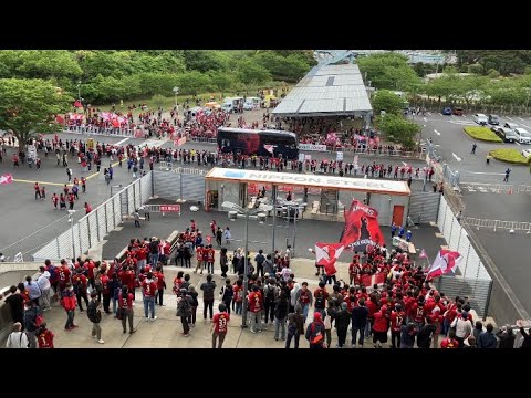 【バス待ち】2023 明治安田J1第10節  鹿島アントラーズVSガンバ大阪　両チーム分