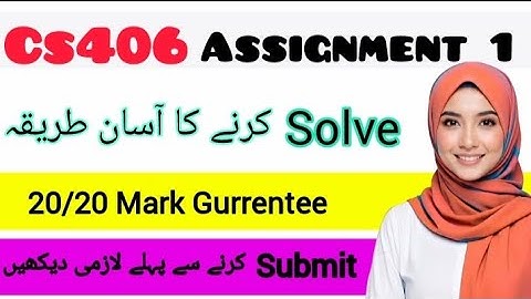 CS406 ASSIGNMENT 1 FALL 2025 ||CS406 SOLUTION 2025|| #cs406