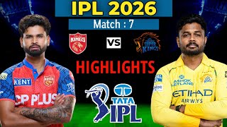 IPL 2026 Match-07 | Chennai vs Punjab Playing 11 | CSK vs PBKS Playing 11 2026 | PBKS vs CSK 2026 screenshot 5
