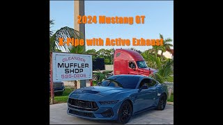 2024 Mustang Gt Premium - X-Pipe With Active Exhaust - Before And After