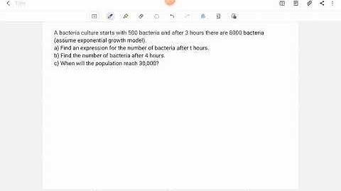 Differential Equations Application: Population Growth Sample Problem