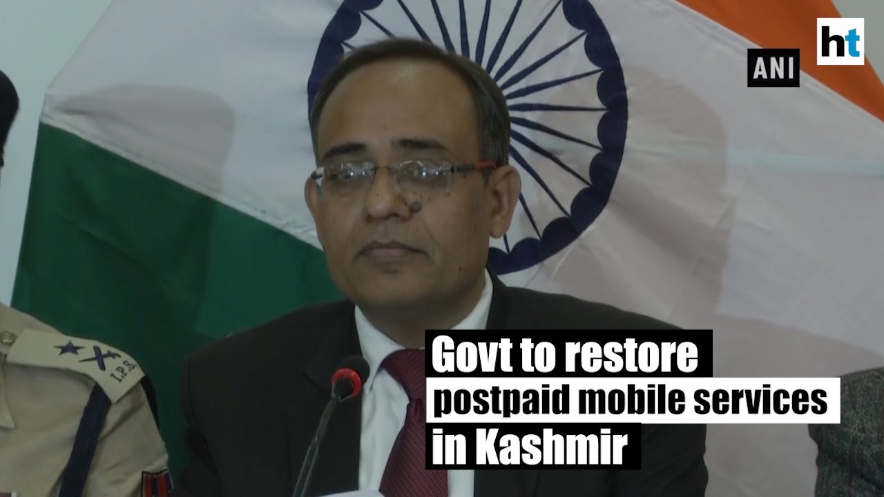 Post paid mobile phone services to be restored in Kashmir from Oct 14: Government