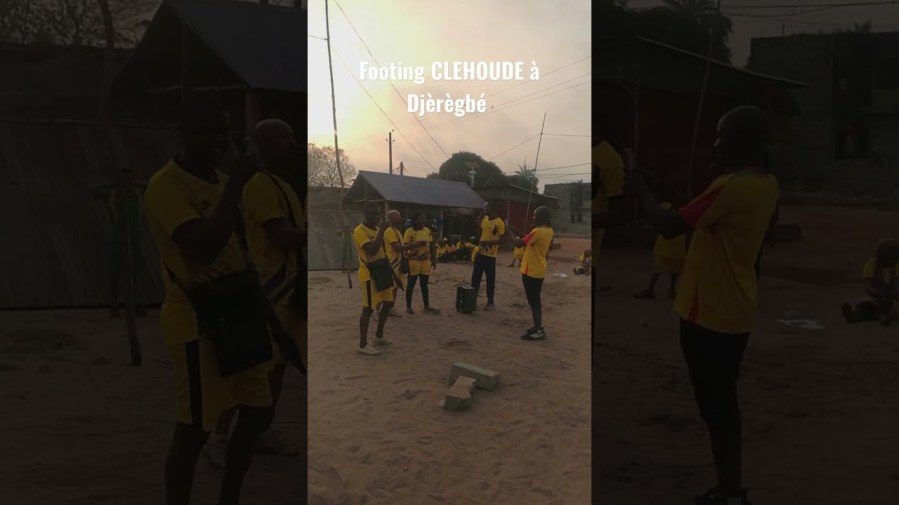 Le parti Union Progressiste le Renouveau en footing à Djèrègbé, dirigé par Florent Houessou 25/01/25