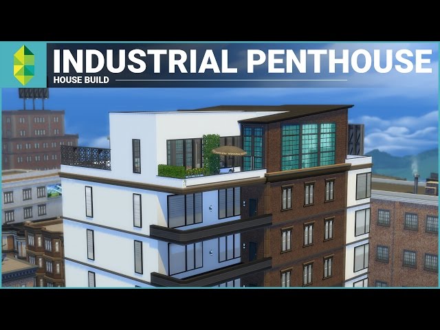 The Sims 4 Apartment Build - Industrial Penthouse