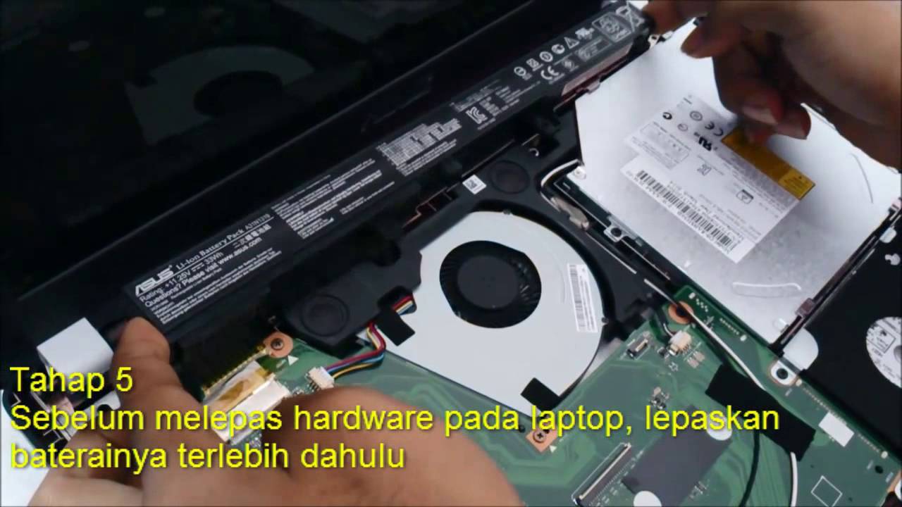 Video Tutorial melepas hardware laptop YouTube