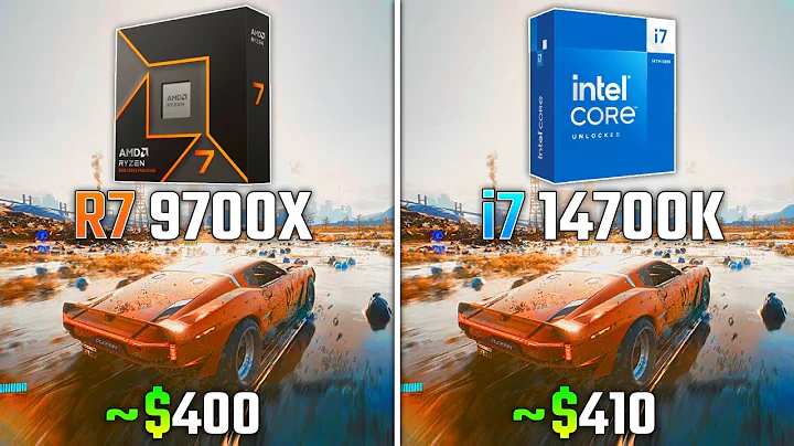 RYZEN 7 9700X vs INTEL I7-14700K | Test in 6 Games