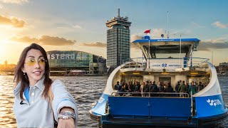 Trying Out the FREE Ferry in Amsterdam