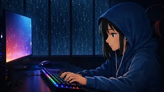 Anime Rain & Thunder | Cozy Night Coding Ambience | Deep Focus & Relaxation screenshot 1