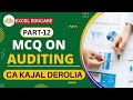 Auditing MCQ | Multiple Choice Questions with Answer | Detailed Explanation | Part 12 | CUET | NET |