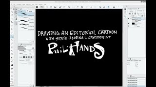 Watch now: Phil Hands draws his latest editorial cartoon