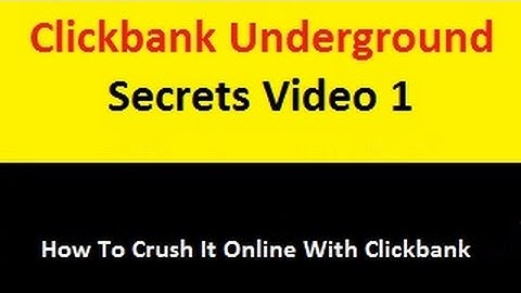 How To Make Money With Clickbank Without a Website Step 1 - Clickbank Training