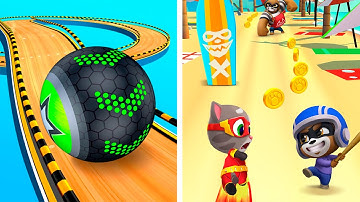 Going Balls | Talking Tom Hero Dash - All Level Gameplay Android,iOS - NEW APK UPDATE