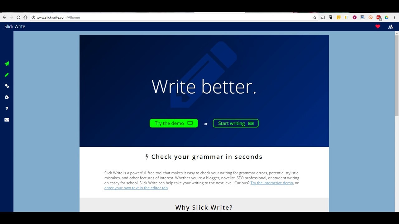 AI proofreading tool from Slick Write