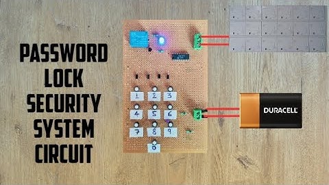 How to make password security lock | How to make security security circuit | Multi Engineering