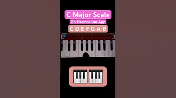 C Major Scale - Part 1/12 Harmonium Major Scales #shorts