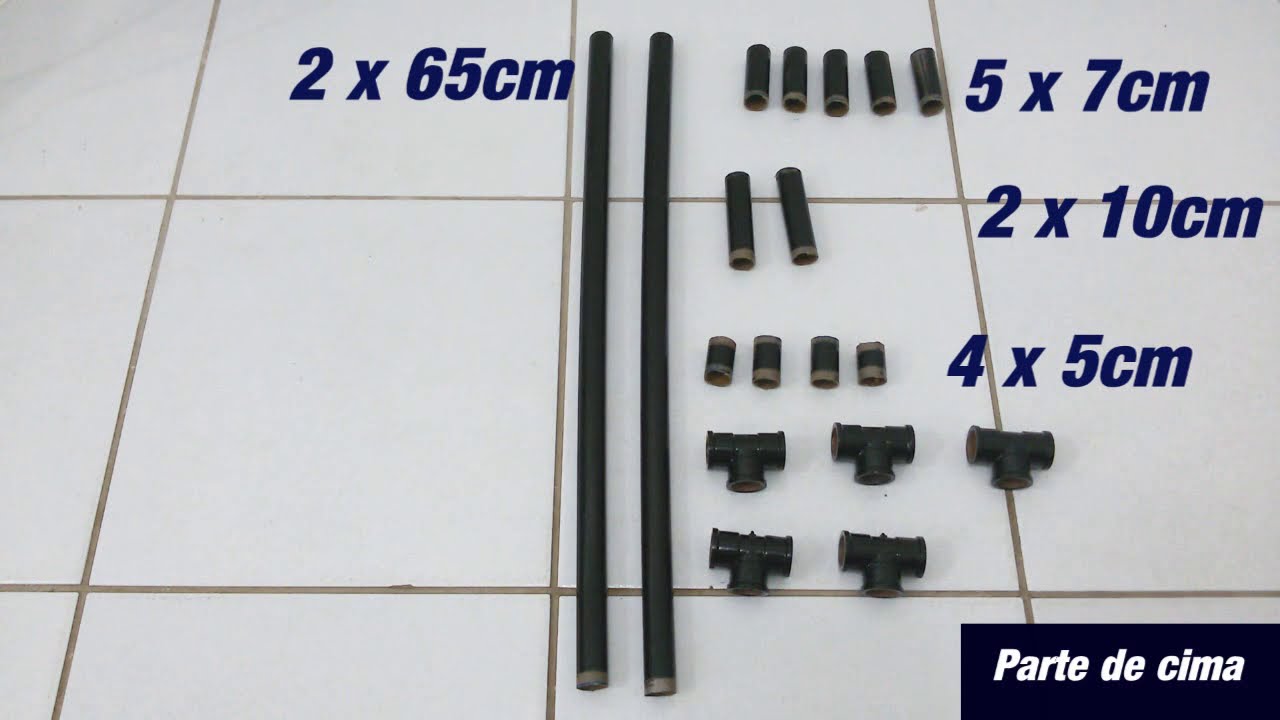 Como fazer Rack Suporte para Instrumentos com tubo de PVC com menos de 50 R$ - DIY - 