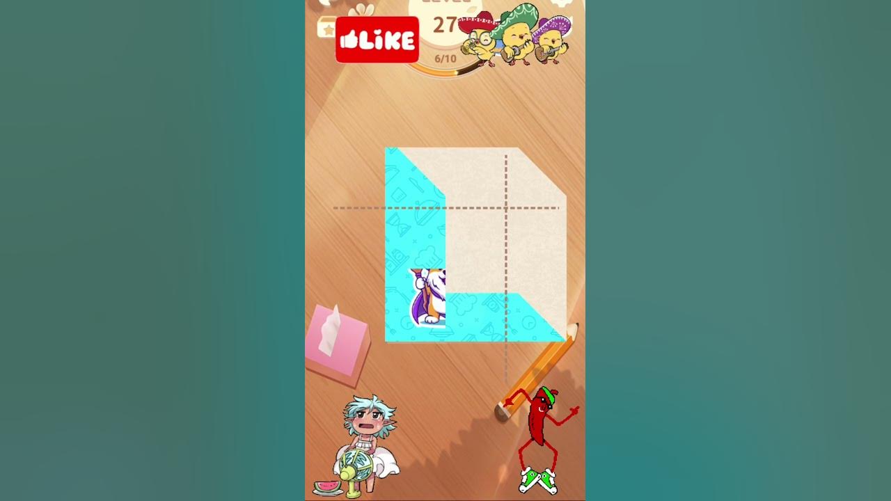 Paper Fold Game 😜 toopgaming shotsgame YouTube