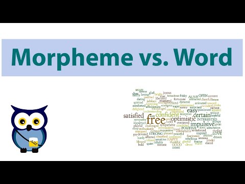 Video: Skillnaden Mellan Word Och Morpheme