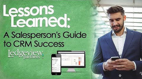 Lessons Learned: A Salesperson