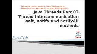 Java Thread wait notify and notifyAll_Part-39_Java Tutorial for Beginners