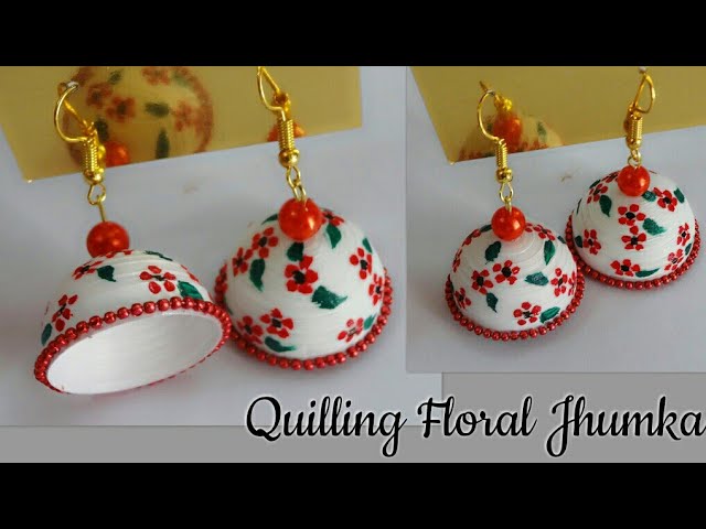 Quilling jhumkas DQJ22 | Wonderwheel Store