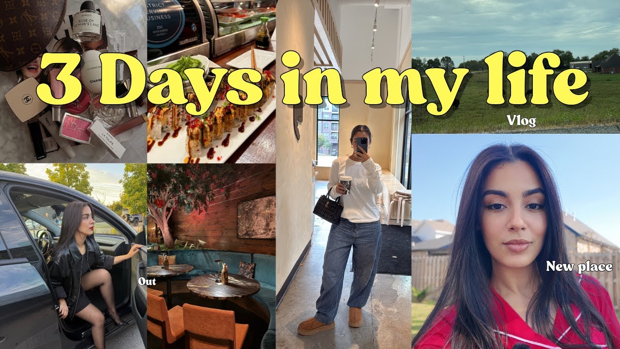 3 DAYS WITH ME : SkinCare 💦🧴+ cooking👩🏼‍🍳  +travel  ✈️☀️🎀