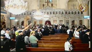 صلوات تجنيز نيافة الأنبا إيساك في الكاتدرائية المرقسية بالإسكندرية