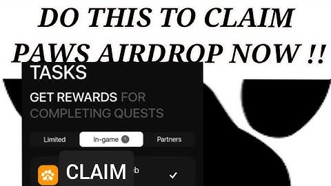 PAWS AIRDROP TASK | How to Earn more PAWS Tokens (Step-by-Step Guide)