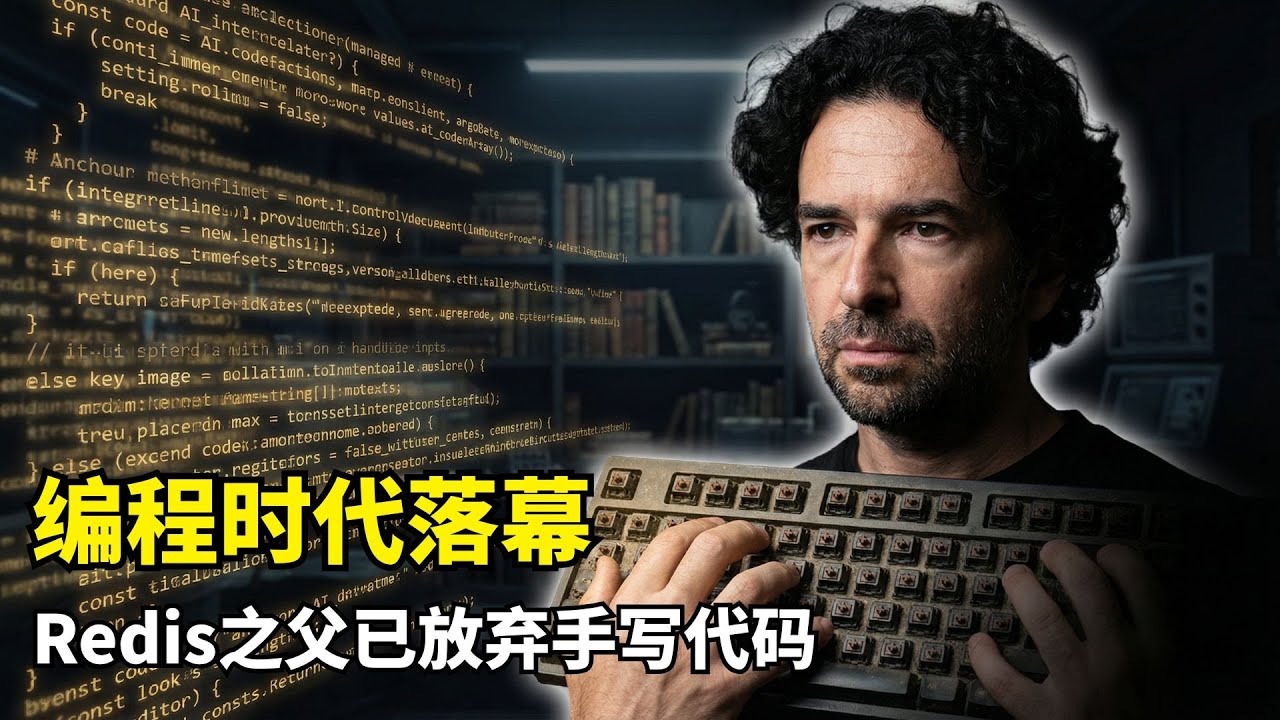 【人工智能】Redis之父向AI缴械投降 | Salvatore Sanfilippo | AI Coding的非线性变革 | 不要喝反AI迷魂汤 | 旧人类与半人马 | 拥抱AI